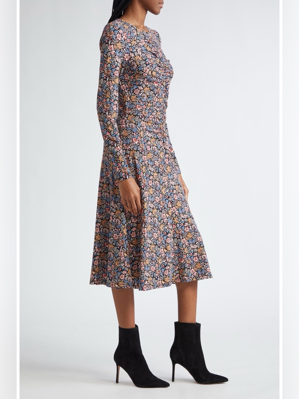 Veronica Beard Gale Floral Knit Midi Dress Size M - Picture 3 of 11